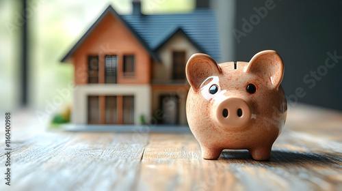 Savings Piggy Bank Grows fo...
