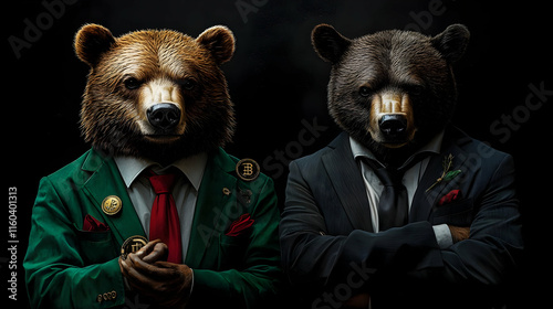 Bear Businessmen Discuss Ma...