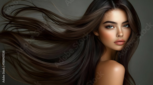 Healthy Hair Flows Graceful...