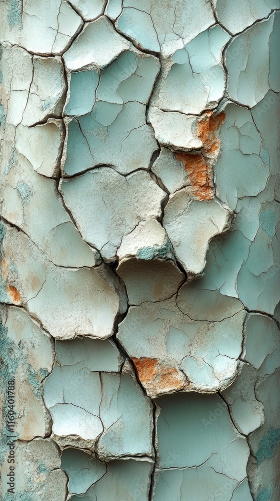 Abstract Texture of Cracked and Peeling Paint - Weathered Surface Detail Abstract Texture of Cracked and Peeling Paint - Weathered Surface Detail