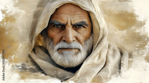 Elderly Man in Traditional ...