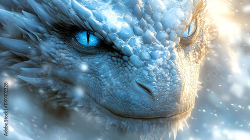 Ice Dragon Roars in Blizzar...