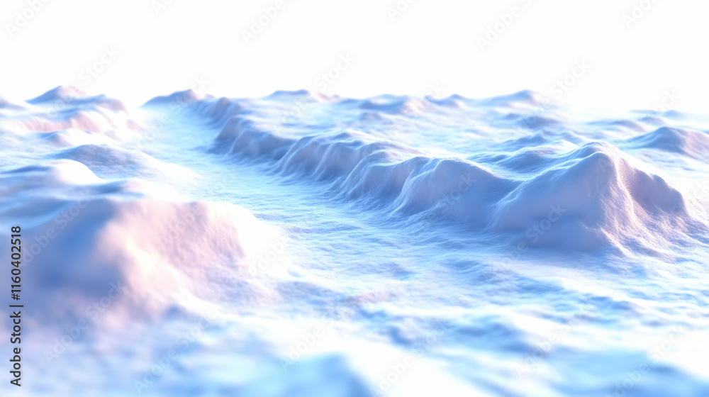 3D Render of a Soft, Fluffy Landscape Creates a Dreamlike and Surreal Atmosphere 3D Render of a Soft, Fluffy Landscape Creates a Dreamlike and Surreal Atmosphere