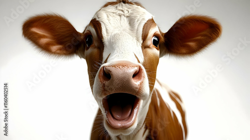 Calf Opens Mouth Wide, Show...