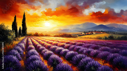 Lavender Field Meets Golden...