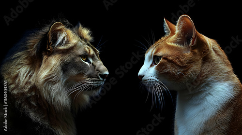 Cat and Lion Face Off: Feli...