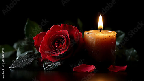 Red Rose & Candle Creates R...