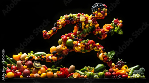 Runner Runs with Fresh Frui...