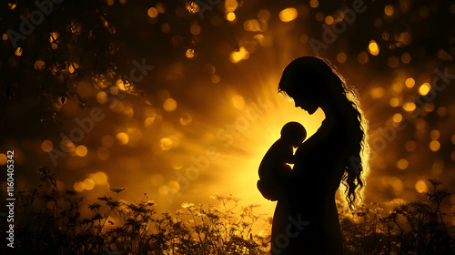 Mother Holds Baby Lovingly ...