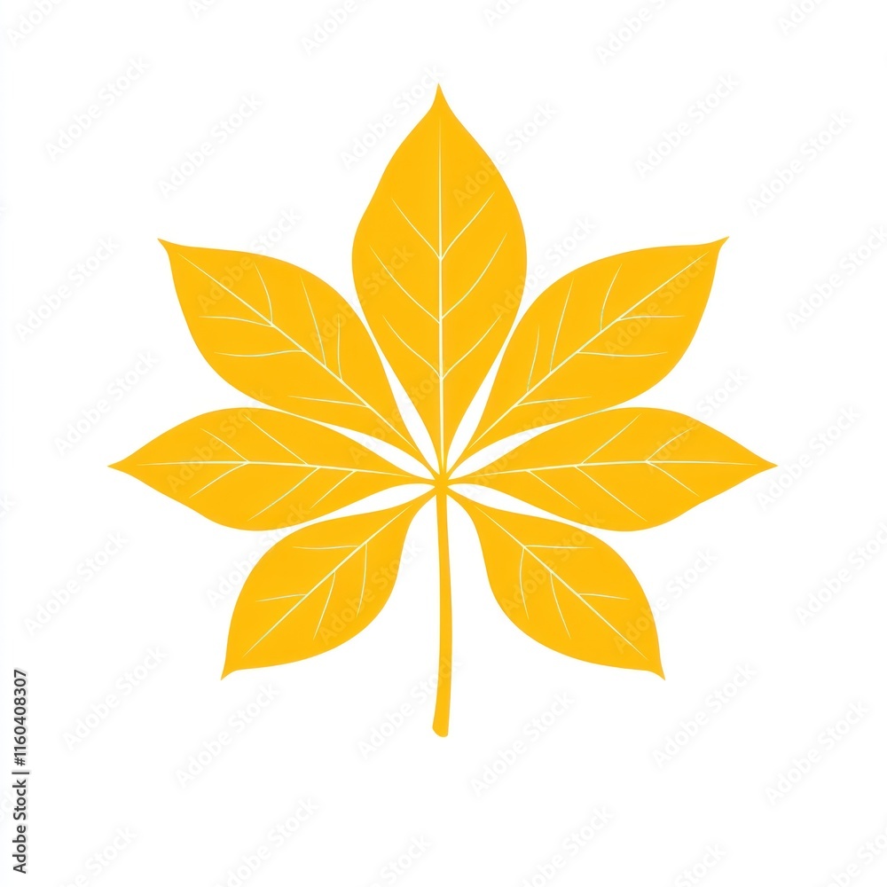 Golden autumn leaf isolated on white. Golden autumn leaf isolated on white.