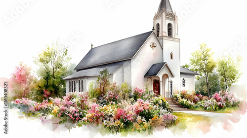 Church Stands Serenely Amid...