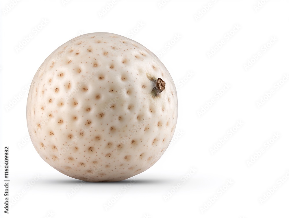 Close-up Photo of a Smooth, Textured White Golf Ball on Neutral Background. AI Generated Close-up Photo of a Smooth, Textured White Golf Ball on Neutral Background. AI Generated