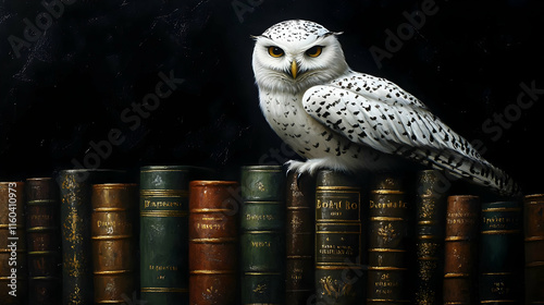 Snowy Owl Perches on Antiqu...