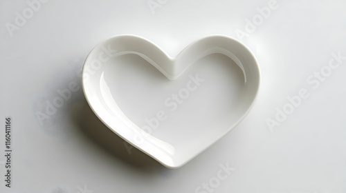 White Heart Dish Shines Bri...
