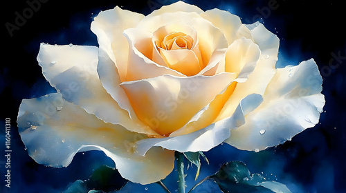 White Rose Blooms Beautiful...