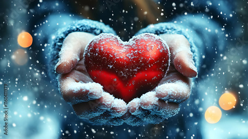 Heart Holds Love Warmly in ...