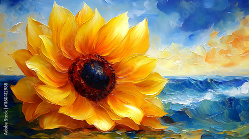 Sunflower Meets Ocean Waves...