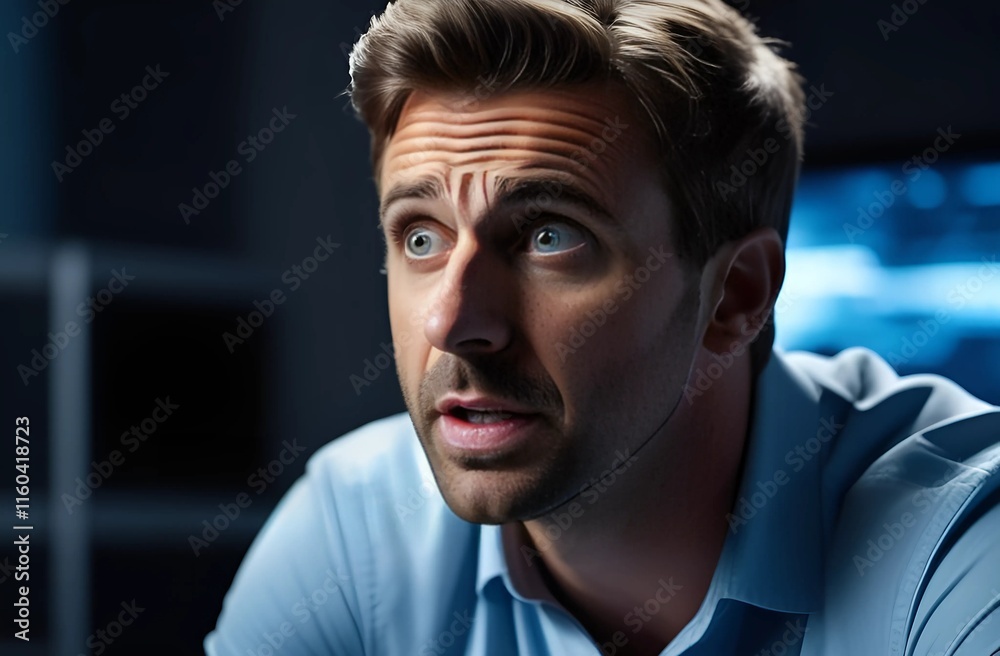 Fototapeta premium upset man
