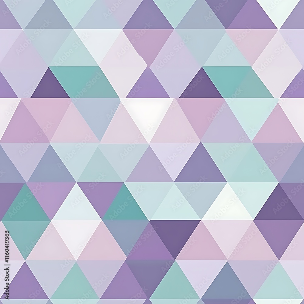 Seamless Triangle Grid Pattern in Soft Shades of Lavender Tones Seamless Triangle Grid Pattern in Soft Shades of Lavender Tones