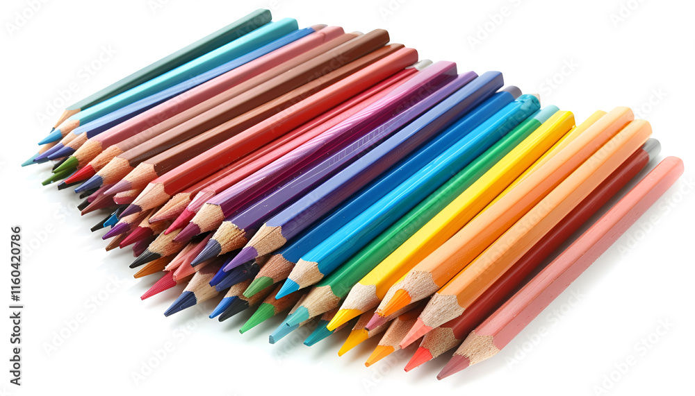 Many sharp graphite pencils isolated on white Many sharp graphite pencils isolated on white