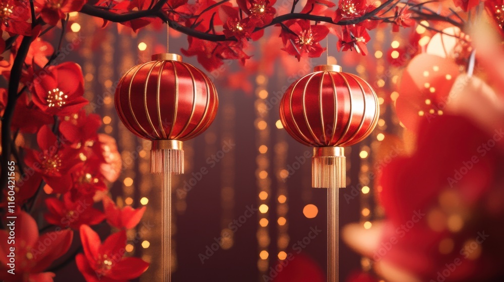 Festive Lanterns for Chinese New Year Celebration Festive Lanterns for Chinese New Year Celebration