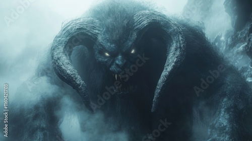 Dark fantasy artwork of the unsettling Manananggal demon creature photo