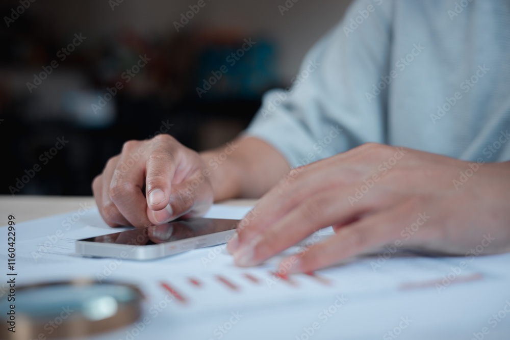 Close up man using smart phone, Social media marketing concept. hand using smartphone typing, chatting conversation in chat box icons pop up Close up man using smart phone, Social media marketing concept. hand using smartphone typing, chatting conversation in chat box icons pop up