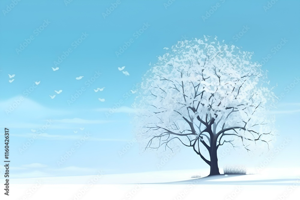 tree in winter tree in winter