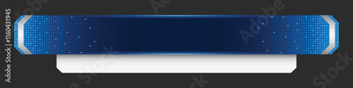 Free Download Futuristic design lower third banner. Broadcast news lower third banner template design. Lower third bar template for breaking news. Video headline title - GFXLoad