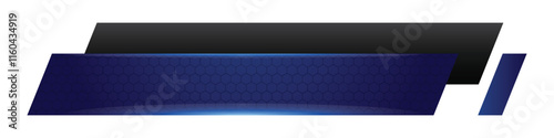 Futuristic design lower third banner. Broadcast news lower third banner template design. Lower third bar template for breaking news. Video headline title