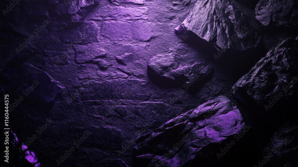 Purple Illuminated Rock Texture Purple Illuminated Rock Texture