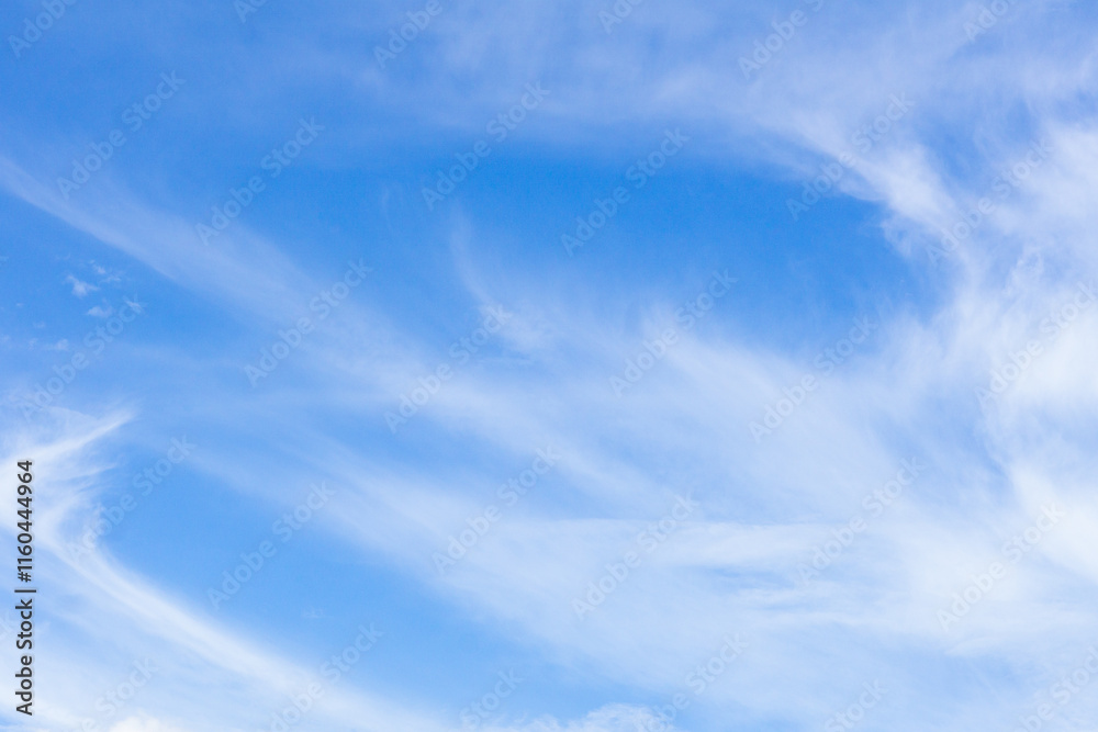 Summer blue sky cloud gradient light white background. Beauty cloud