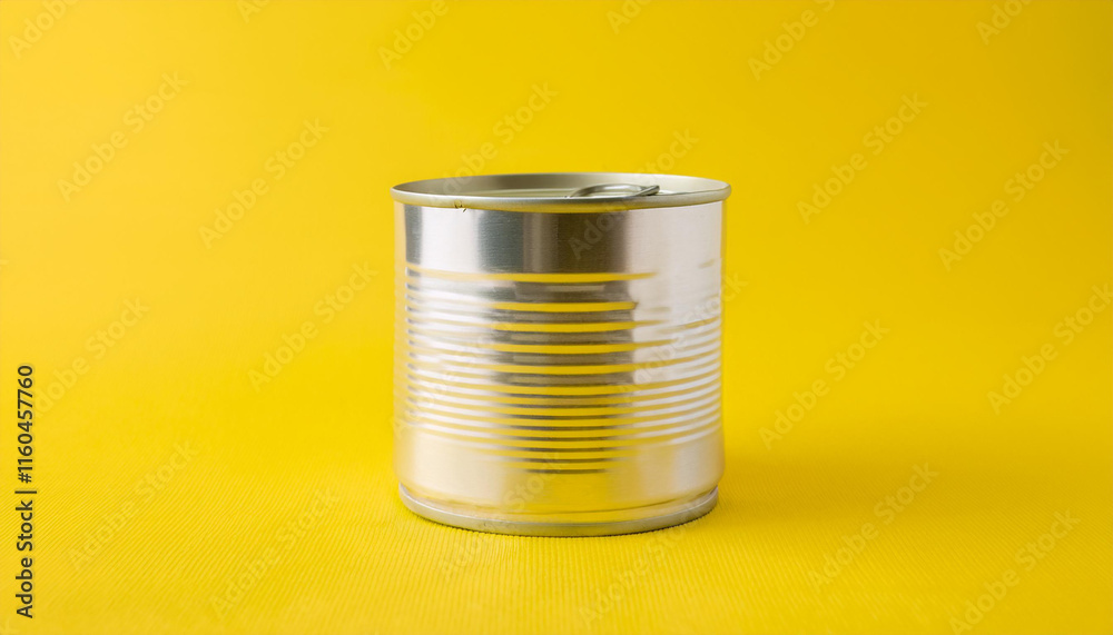 Aluminium can, tin container. Food preservation or canning container mock-up. Aluminium can, tin container. Food preservation or canning container mock-up.