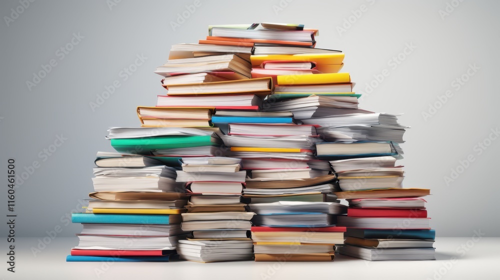 The Stack of Colorful Books The Stack of Colorful Books