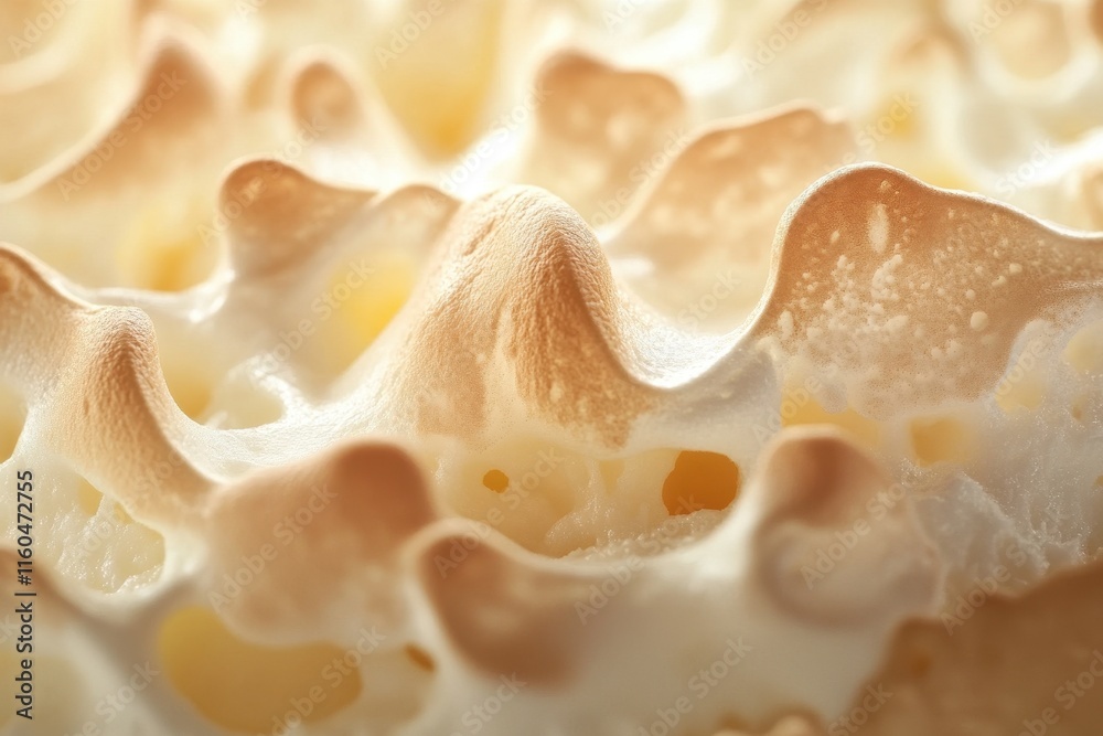 Close-up of creamy meringue texture. Perfect for food blogs, dessert menus, or recipes featuring sweet treats. Close-up of creamy meringue texture. Perfect for food blogs, dessert menus, or recipes featuring sweet treats.