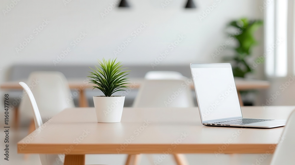 Minimalist coworking space with soft beige tones, simple furniture, and natural lighting, Coworking Space, Neutral Minimalism Minimalist coworking space with soft beige tones, simple furniture, and natural lighting, Coworking Space, Neutral Minimalism