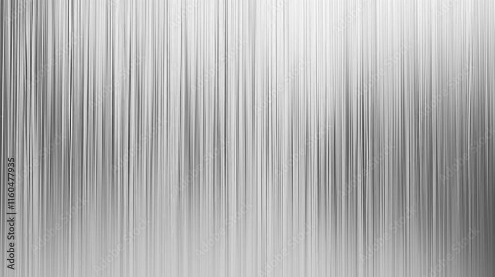 Vertical line stripes forming a subtle wave pattern, brushed titanium texture, and gradient lighting. Vertical line stripes forming a subtle wave pattern, brushed titanium texture, and gradient lighting.