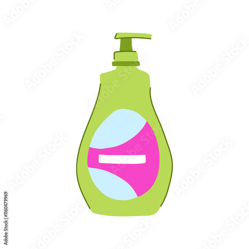 mild shampoo baby cartoon. nourishing moisturizing, cleansing soft, friendly gentle mild shampoo baby sign. isolated symbol vector illustration