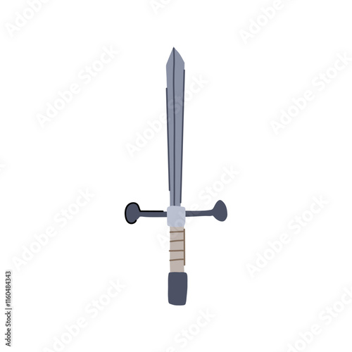 norse viking sword cartoon. raid shield, axe conquer, ship legend norse viking sword sign. isolated symbol vector illustration