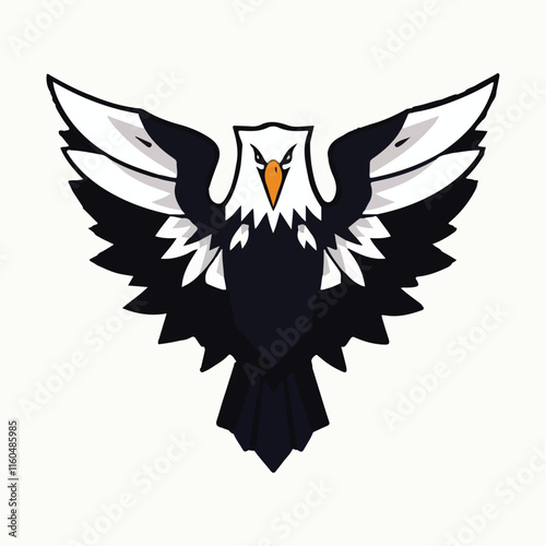 american bald eagle isolated on transparent background cutout