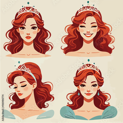 beautiful smiling cinderella wearing a crown