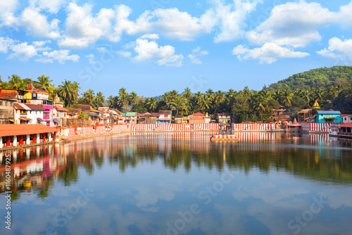 Koti Teertha pond in Gokarna town in India photo