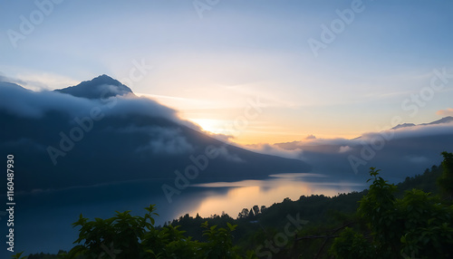 Peaceful Nature Scene at Dawn