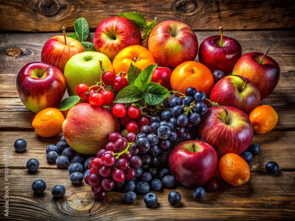 Rustic Table Fruit Still Life Silhouette Photography - High Resolution Vibrant Colors Rustic Table Fruit Still Life Silhouette Photography - High Resolution Vibrant Colors