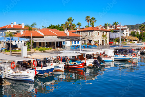 Fototapeta Naklejka Na Ścianę i Meble -  Marmaris marina in Mugla Province in Turkey