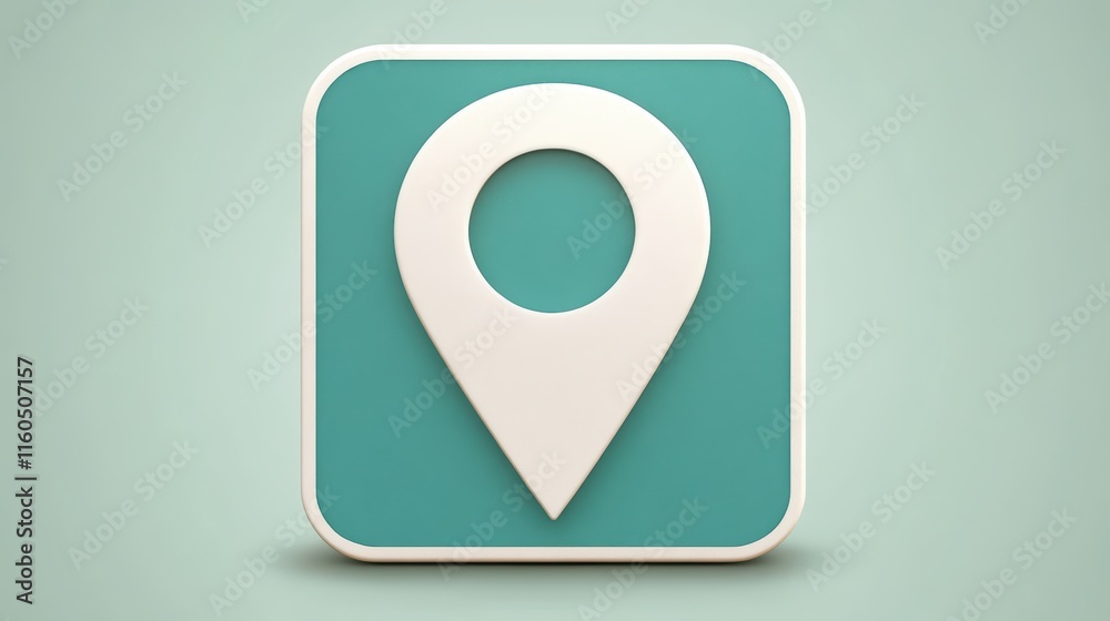 Precise location pin on a detailed map for navigation and travel planning Precise location pin on a detailed map for navigation and travel planning