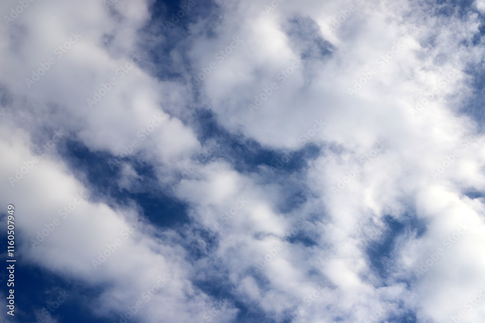 Fototapeta premium white clouds are floating across the sky