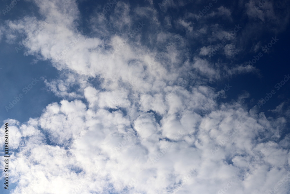 Fototapeta premium white clouds are floating across the sky
