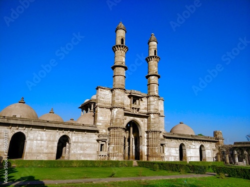 Jami Masjid, an Islamic architectural Mosque in Champaner, Gujarat, India