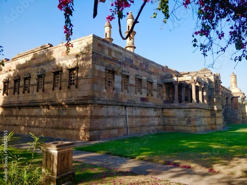 Jami Masjid, an Islamic architectural Mosque in Champaner, Gujarat, India